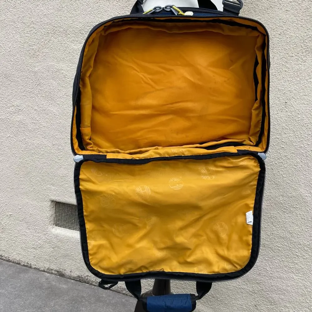 Timberland Blue Yellow Expandable Messenger Style Laptop Bag